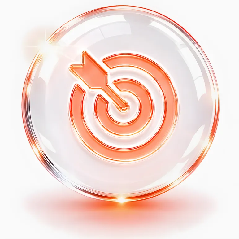 Target icon representing optimized trading performance
